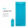 Килимок надувний Naturehike R-Value 3 розмір L, бірюзовий (NH18Q001-D)