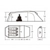 Тримісний намет Naturehike Opalus 3 20D нейлон, зелений  (NH17L001-L)