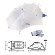 Двомісний намет Naturehike CloudUP-Wing 2 сірий (NH19ZP083)