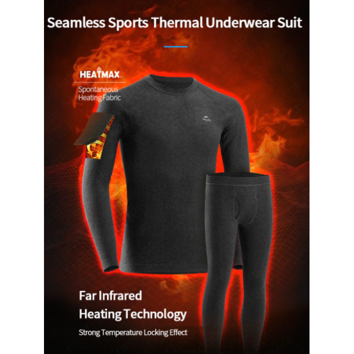 Чоловіча термокофта Heatmax Naturehike розмір ХL, синя (NH19FS023)