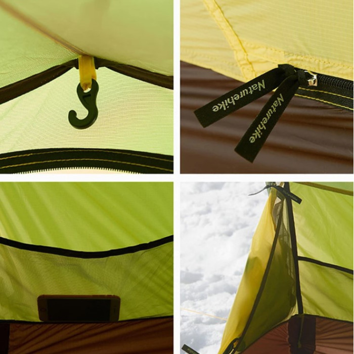 Тримісний намет Naturehike Opalus 3 зелений (NH17L001-L)
