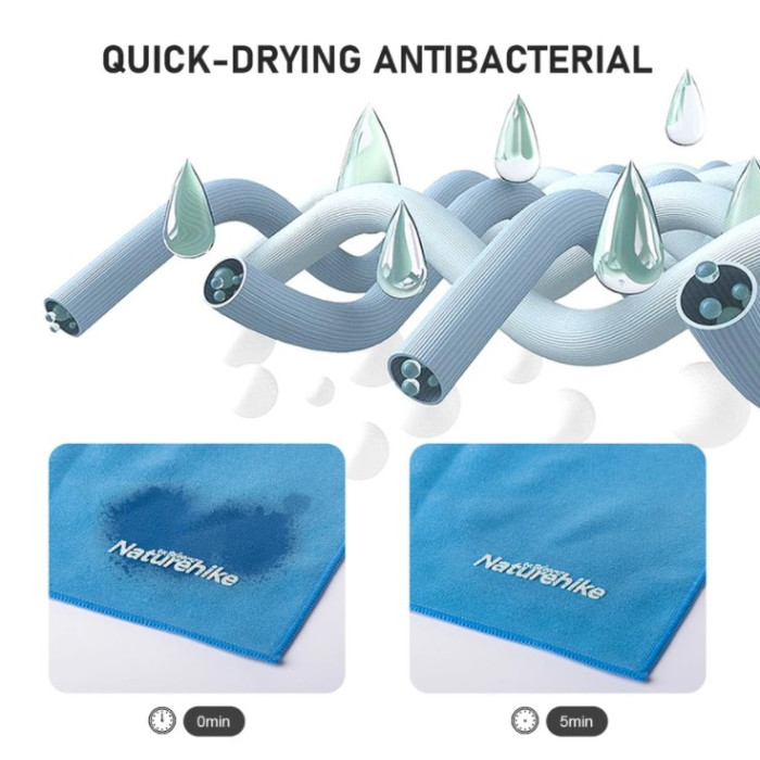 Рушник туристичний Naturehike 160 х 80 см фіолетовий (NH20FS009)