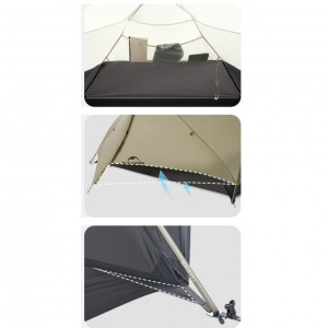 Двомісний намет Naturehike Mongar 2 UL Hiking Tent сірий  (CNK2550WS016)