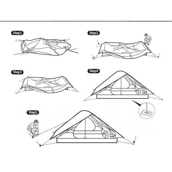 Двомісний намет Naturehike Force UL 2 зелений (NH20ZP080)