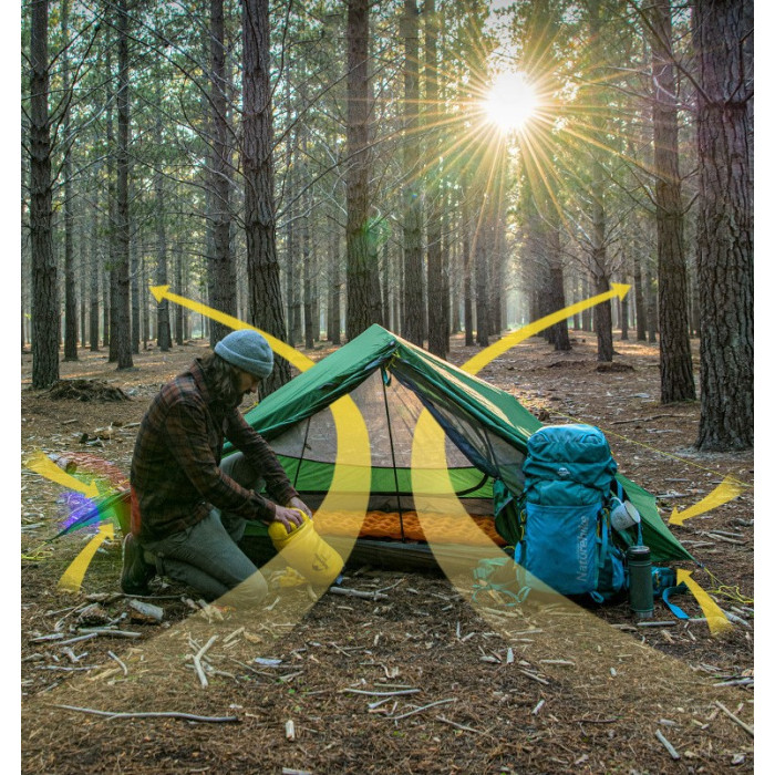 Двомісний намет Naturehike Force UL 2 зелений (NH20ZP080)