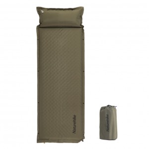 Килимок самонадувний з подушкою Naturehike ромір 192 х 65 см, зелений (CNK2300DZ014)