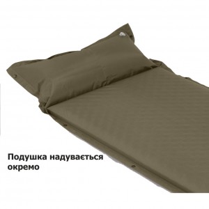 Килимок самонадувний з подушкою Naturehike ромір 192 х 65 см, зелений (CNK2300DZ014)