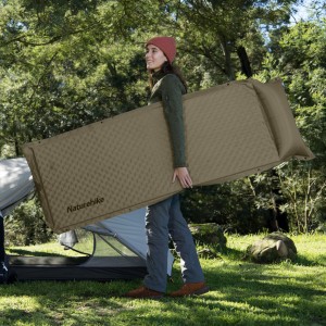 Килимок самонадувний з подушкою Naturehike ромір 192 х 65 см, зелений (CNK2300DZ014)