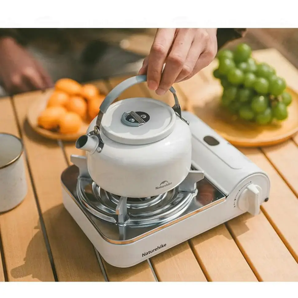 Чайник з керамічним антипригарним покриттям Naturehike 0,8 л, білий (CNK2450CF013)