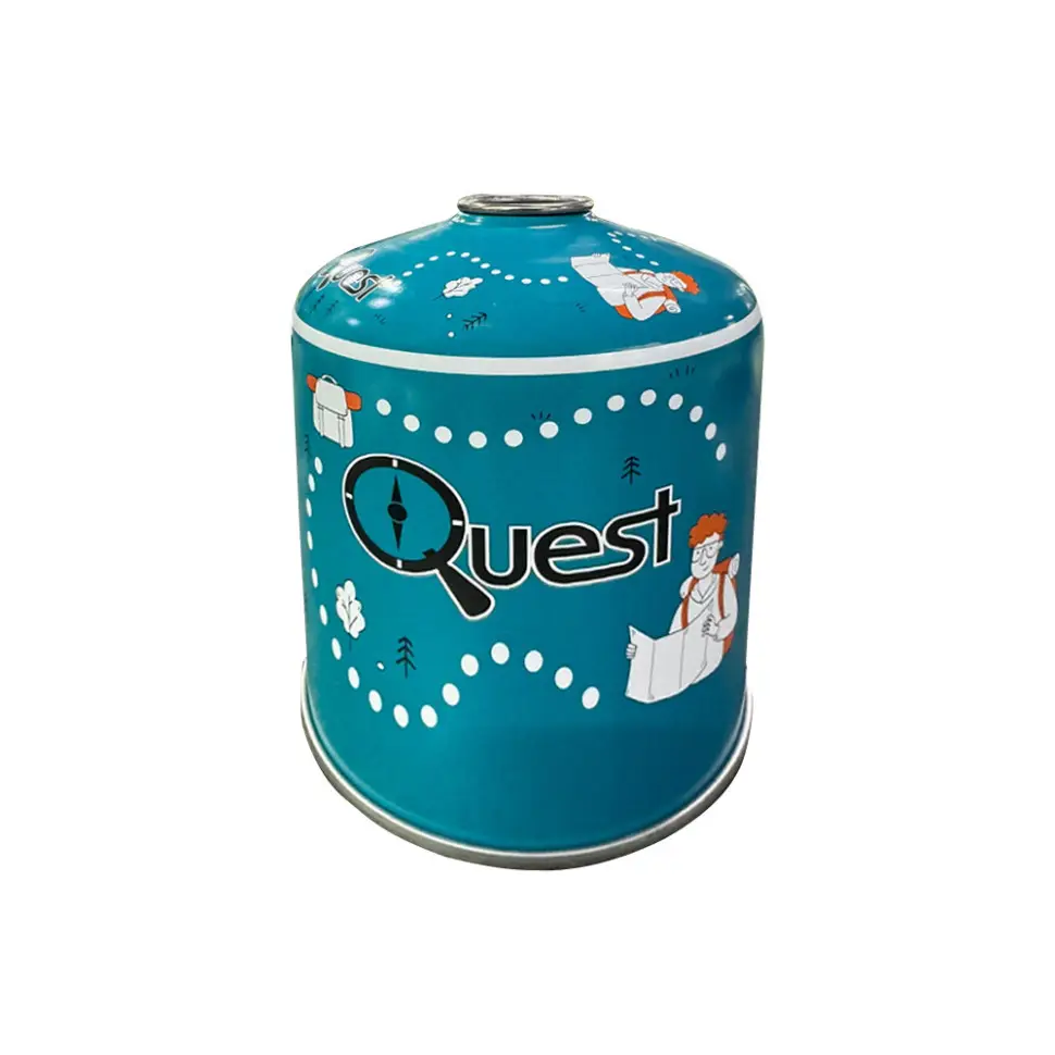 Газовий різьбовий балон бутановий Quest, 450гр