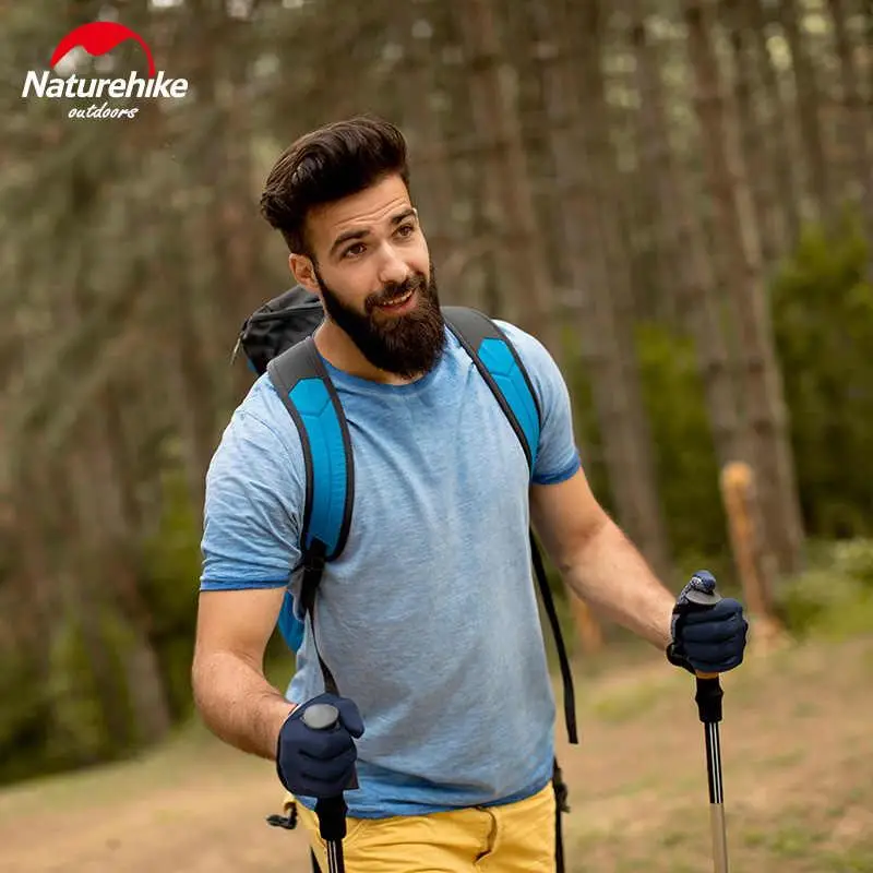 Рукавиці спортивні Naturehike розмір XL, темно-сині  (NH20FS015)