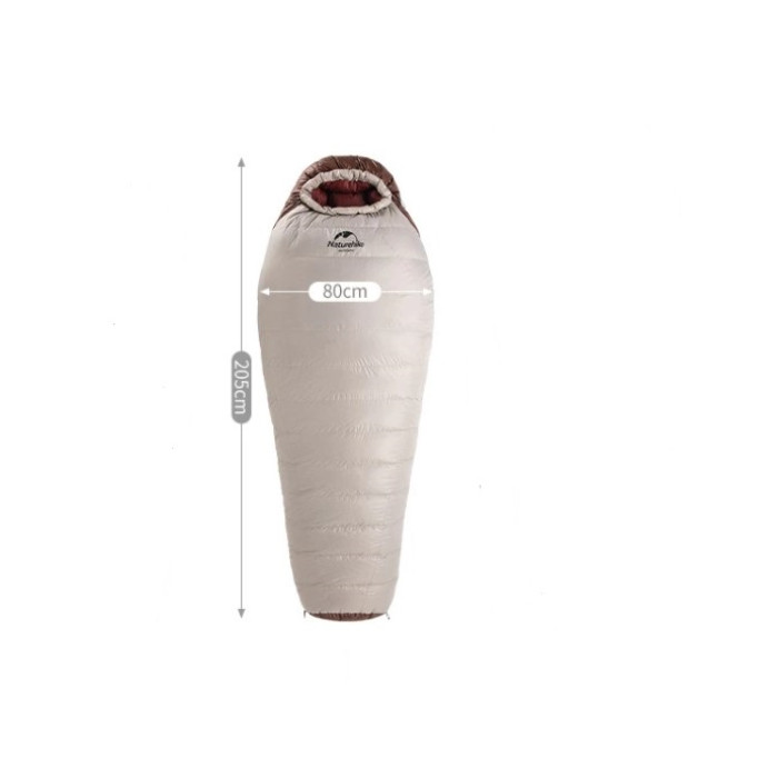 Спальник пуховий Naturehike Snowbird 7 розмір L бежевий (NH20YD001)