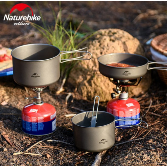 Титановий казанок Naturehike 1300 мл (NH18T202-B)