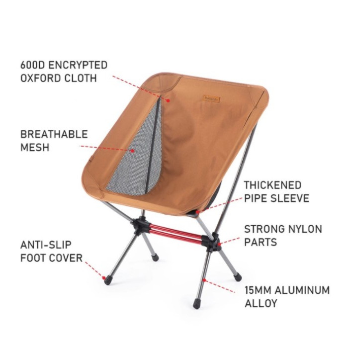 Розкладне крісло Naturehike YL08 зелене (NH20JJ027)