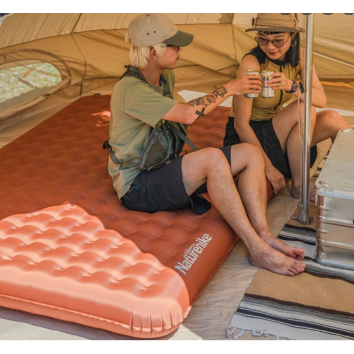 Двомісний надувний килимок Naturehike, коричневий (NH19QD010)