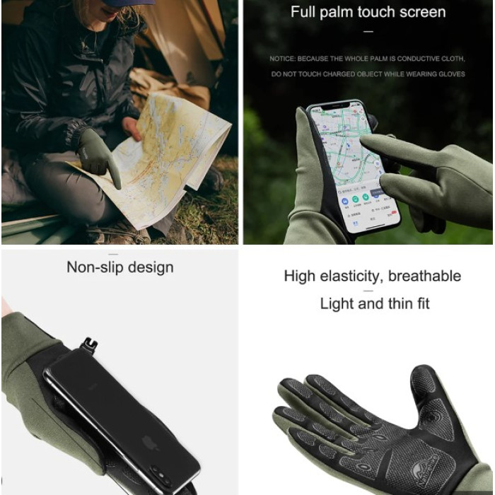 Рукавиці Naturehike розмір L зелені (NH20FS032)