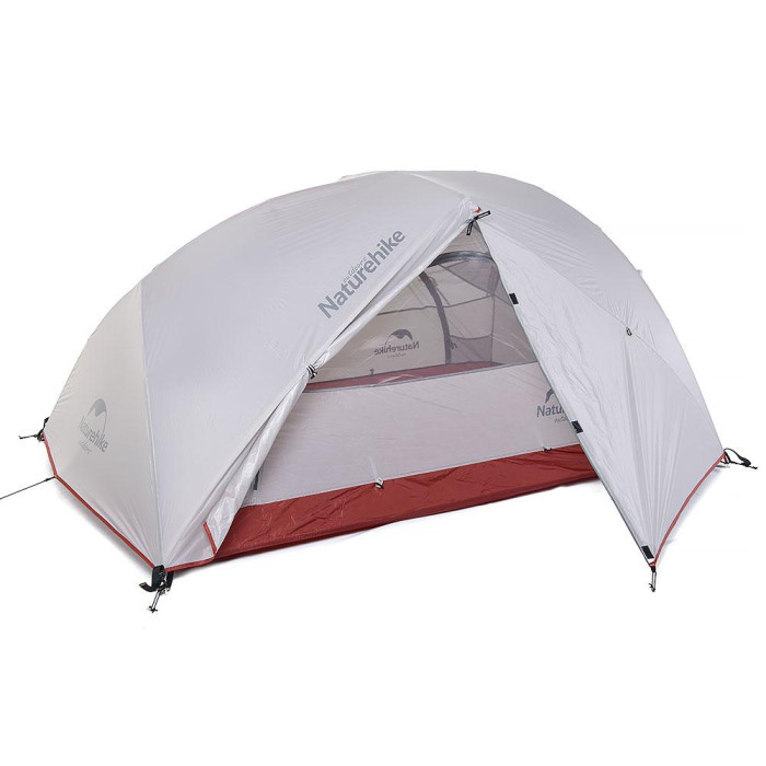 Двомісний намет Naturehike Star River 2 поліестер 210T сірий (NH17T012-T)