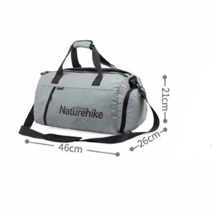 Спортивна сумка Naturehike розмір M сіра (NH19SN002)