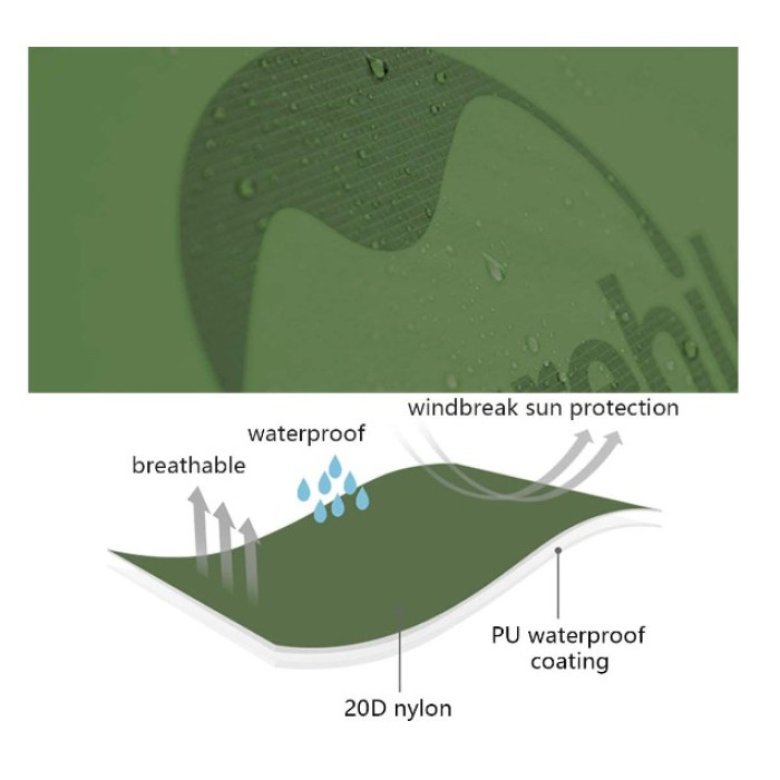 Двомісний намет Naturehike Summer 2 Ultralight зелений (NH15Z006-P)