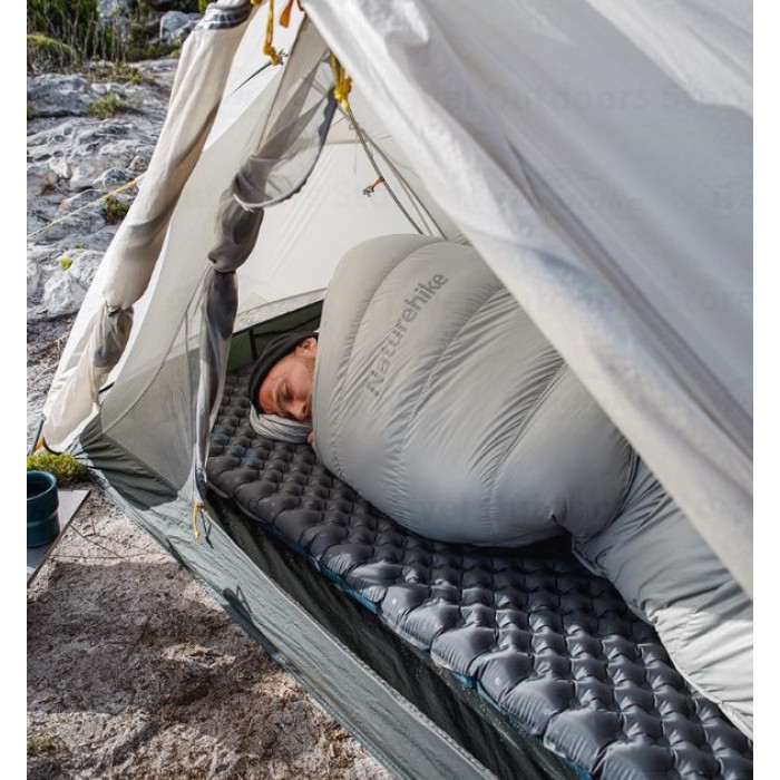 Надувний килимок Naturehike R Value: 3,5 розмір: 183 х 58 см зелений (CNH22DZ018)