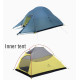 Двомісний намет Naturehike Cloud UP 2 20D нейлон синій (NH17T001-T)