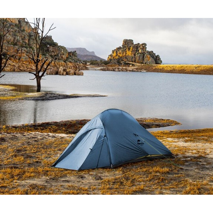 Двомісний намет Naturehike Cloud UP 2 20D нейлон синій (NH17T001-T)