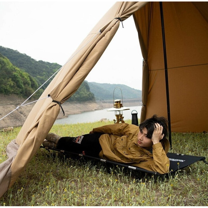 Ліжко складне Naturehike XJC05 колір чорний (NH20JJ001)