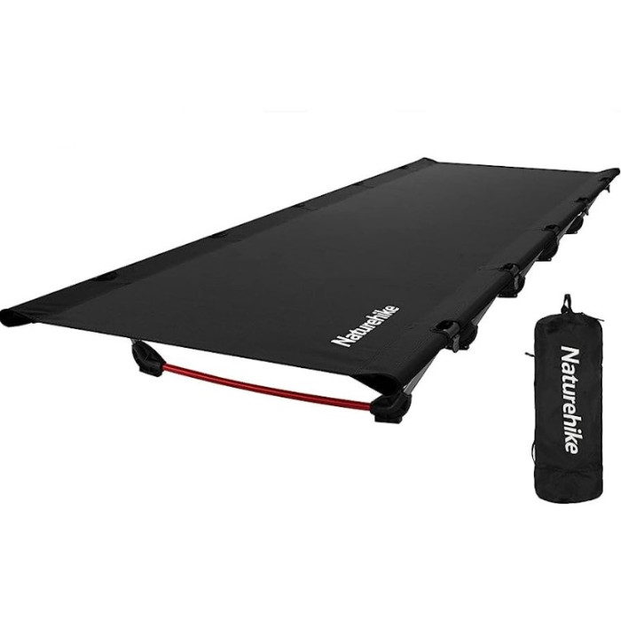 Ліжко складне Naturehike XJC05 колір чорний (NH20JJ001)
