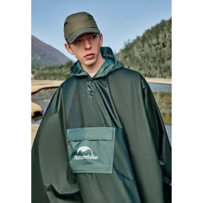 Пончо Naturehike 210T поліестер зелений (CNH23RG001)
