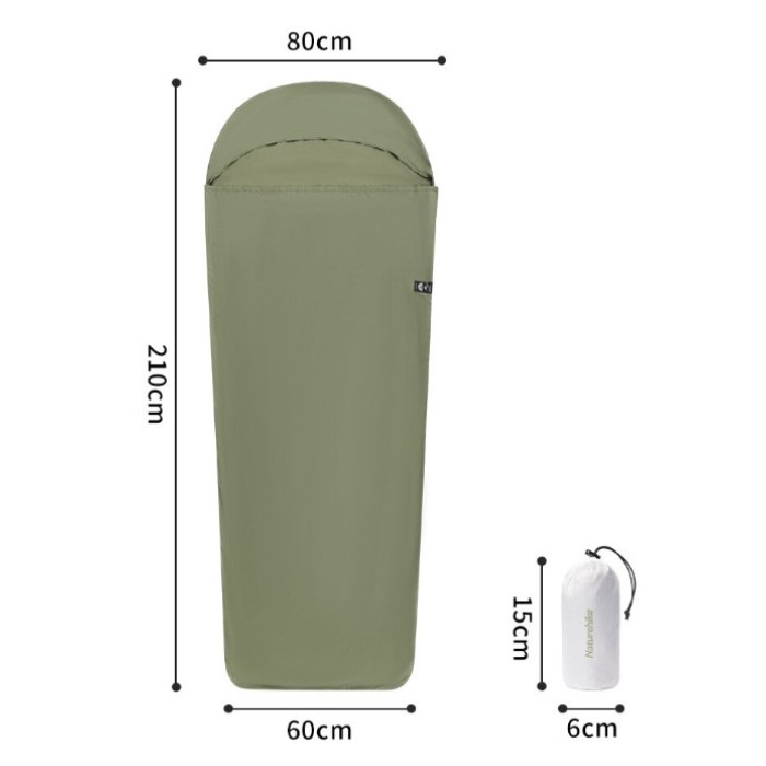 Вкладиш в спальник Naturehike зелений (CNH22SD016)