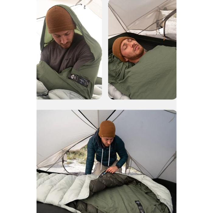 Вкладиш в спальник Naturehike зелений (CNH22SD016)