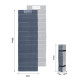 Килимок складний поліуретановий Naturehike R-Value: 2, 2 синій (CNK2300DZ017)
