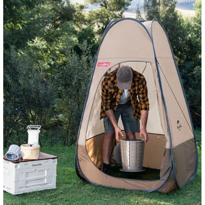 Мобільний кемпінговий (санітарний) намет Naturehike бежевий (NH17Z002-P)