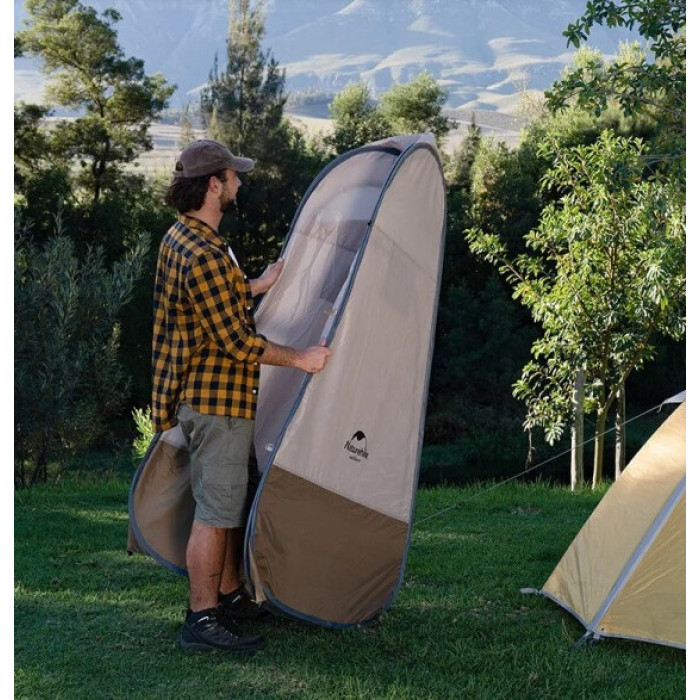 Мобільний кемпінговий (санітарний) намет Naturehike бежевий (NH17Z002-P)