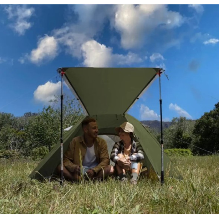 Двомісний намет Naturehike P-Series зелений (NH18Z022-P)