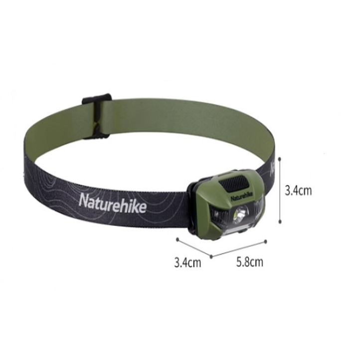 Ліхтар налобний Naturehike зелений (CNK2300DQ020)