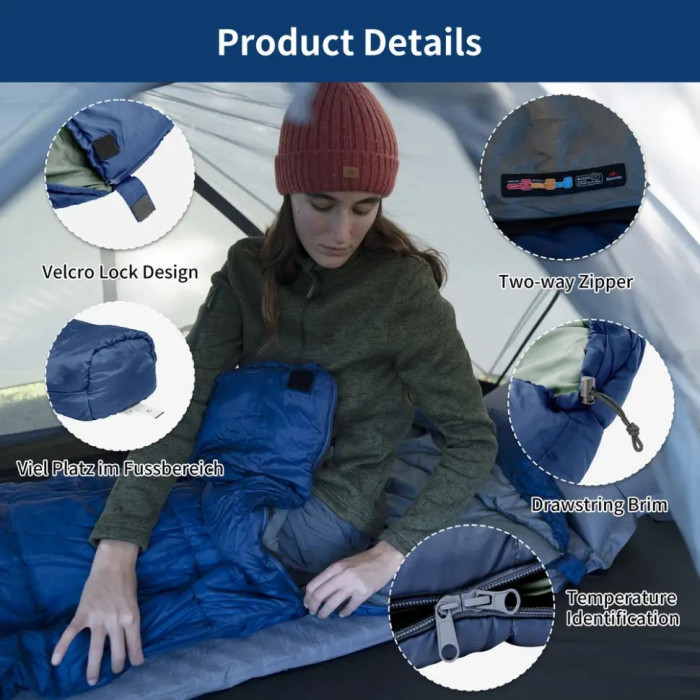 Спальник Naturehike MJ300 синій (CNK2300SD014)