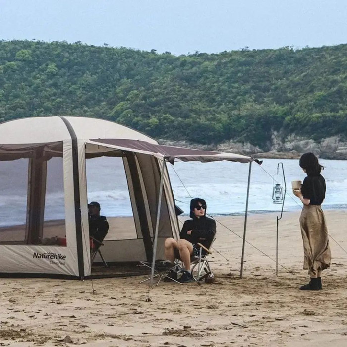 Комплект стійок для тенту сталеві оцинковані Naturehike Steel poles Updated NH19PJ042, 2,5 см х 2, 4 м, сірі (2 шт)
