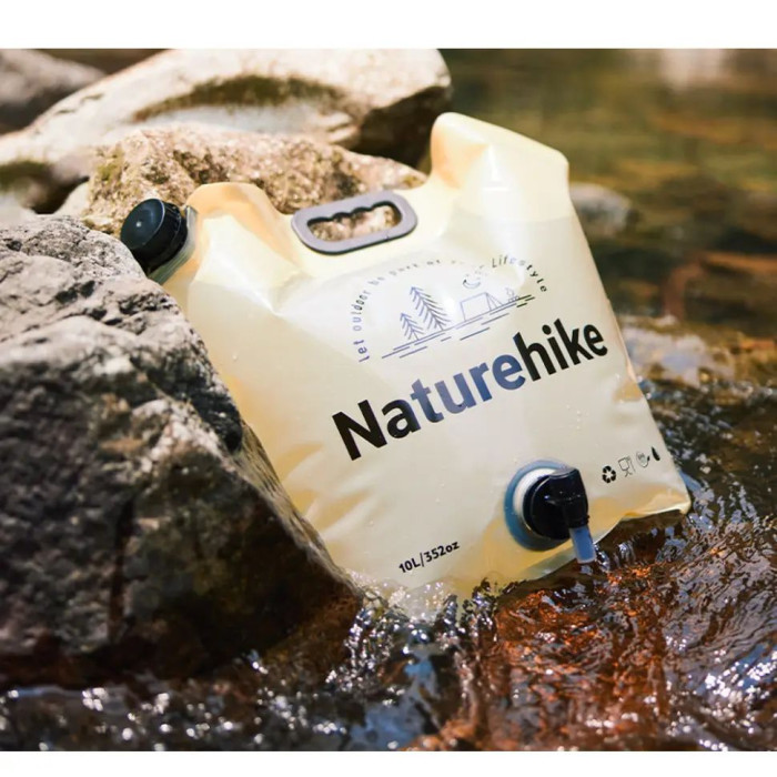 Складаний контейнер для води Naturehike, 10 л, жовтий (CNK2450CF027)
