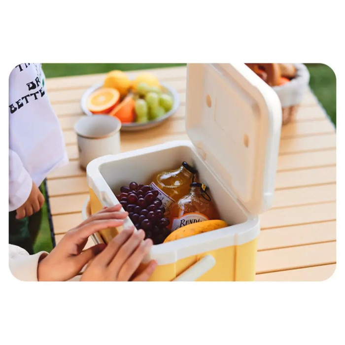 Туристичний холодильник (термобокс) Naturehike 5 л, бежевий (CNK2450CF012)