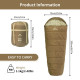 Спальник з капюшоном Naturehike MJ 600 коричневий (CNK2300SD014)
