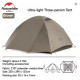 Тримісний намет Naturehike коричневий (CNK2300ZP024)