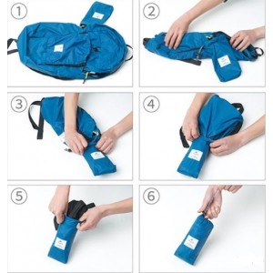 Cкладний рюкзак Naturehike Ultralight  22 л, синій (NH17A017-B)