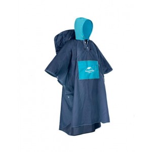 Пончо Naturehike 210T поліестер розмір L синій (NH19Y036-Y)