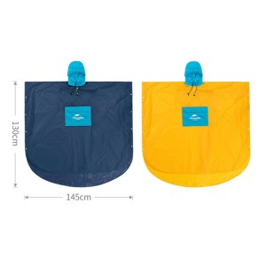 Пончо Naturehike 210T поліестер розмір L синій (NH19Y036-Y)