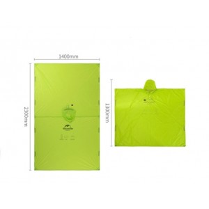 Пончо Naturehike 20D нейлон колір помаранчевий NH17D003-M