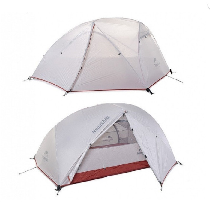 Двомісний намет Naturehike Star River 2 20D нейлон сірий (NH17T012-T)