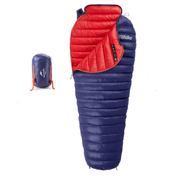 Спальник пуховий Naturehike CW300, синій (NH18S300-D)
