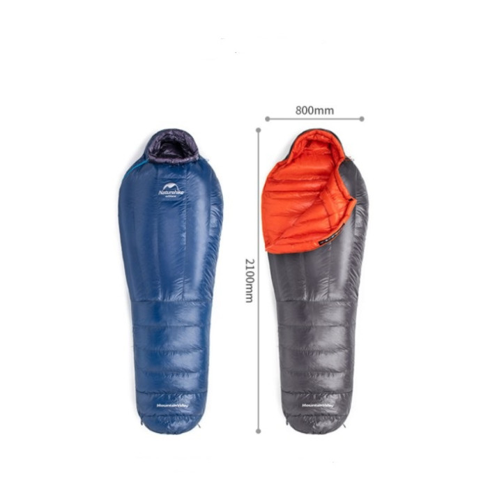 Спальник пуховий Naturehike ULG 700G, сірий (NH19YD001)