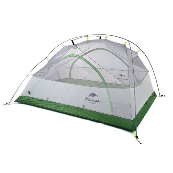 Двомісний намет Naturehike Star River 2 зі спідницею 20D нейлон зелений (NH17T012-Т)